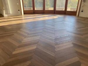 Fishbone wood flooing