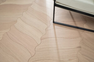 Leaf-shaped Parquet flooring