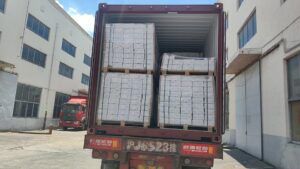 Loading parquet and engineered wood flooring into shipping container for export from China, Remettfloor custom wood flooring